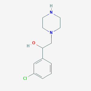 1-(3-Chlorophenyl)-2-piperazin-1-ylethanol