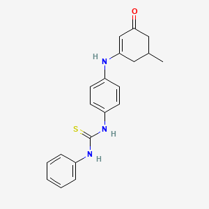 N-{4-[(5-methyl-3-oxo-1-cyclohexenyl)amino]phenyl}-N'-phenylthiourea