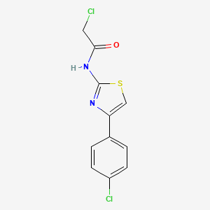 molecular formula C11H8Cl2N2OS B2981578 2-chloro-N-[4-(4-chlorophenyl)-1,3-thiazol-2-yl]acetamide CAS No. 6125-31-1