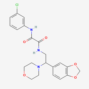 N-[2-(1,3-benzodioxol-5-yl)-2-morpholin-4-ylethyl]-N'-(3-chlorophenyl)ethanediamide