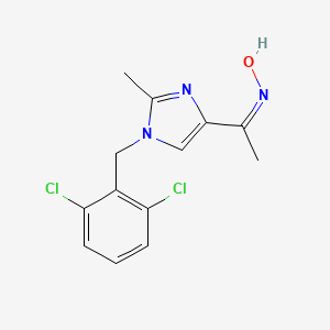 (NZ)-N-[1-[1-[(2,6-dichlorophenyl)methyl]-2-methylimidazol-4-yl]ethylidene]hydroxylamine