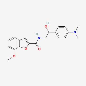 N-(2-(4-(dimethylamino)phenyl)-2-hydroxyethyl)-7-methoxybenzofuran-2-carboxamide