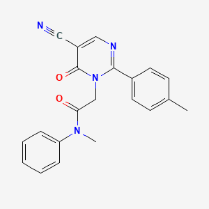 2-(5-cyano-6-oxo-2-(p-tolyl)pyrimidin-1(6H)-yl)-N-methyl-N-phenylacetamide