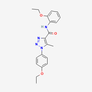 molecular formula C20H22N4O3 B2981647 N-(2-乙氧苯基)-1-(4-乙氧苯基)-5-甲基-1H-1,2,3-三唑-4-甲酰胺 CAS No. 871323-05-6