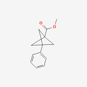 molecular formula C13H14O2 B2981659 Methyl 3-phenylbicyclo[1.1.1]pentane-1-carboxylate CAS No. 83249-09-6