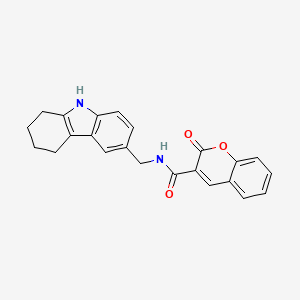 molecular formula C23H20N2O3 B2981679 2-oxo-N-((2,3,4,9-tetrahydro-1H-carbazol-6-yl)methyl)-2H-chromene-3-carboxamide CAS No. 852138-70-6