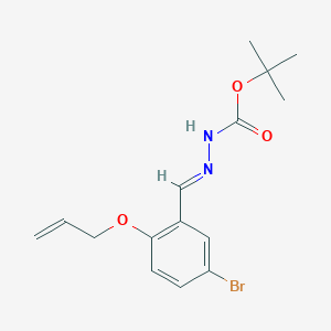molecular formula C15H19BrN2O3 B298172 Tert-butyl 2-[2-(allyloxy)-5-bromobenzylidene]hydrazinecarboxylate 