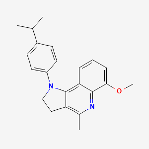 molecular formula C22H24N2O B2981725 1-(4-异丙基苯基)-6-甲氧基-4-甲基-2,3-二氢-1H-吡咯并[3,2-c]喹啉 CAS No. 860789-52-2