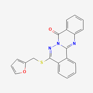 5-((furan-2-ylmethyl)thio)-8H-phthalazino[1,2-b]quinazolin-8-one