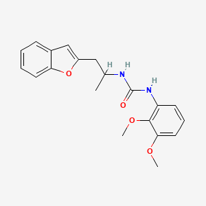 molecular formula C20H22N2O4 B2981732 1-(1-(苯并呋喃-2-基)丙-2-基)-3-(2,3-二甲氧基苯基)脲 CAS No. 2034222-89-2
