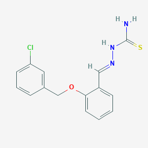 molecular formula C15H14ClN3OS B298174 [[2-(3-Chlorobenzyl)oxybenzylidene]amino]thiourea 