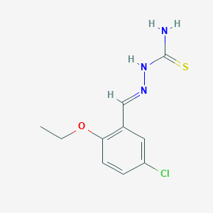 molecular formula C10H12ClN3OS B298176 5-Chloro-2-ethoxybenzaldehyde thiosemicarbazone 