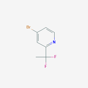 molecular formula C7H6BrF2N B2981775 4-Bromo-2-(1,1-difluoroethyl)pyridine CAS No. 1211517-67-7