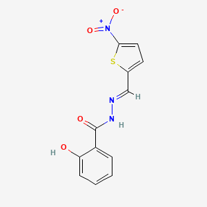 2-hydroxy-N'-[(5-nitro-2-thienyl)methylene]benzohydrazide