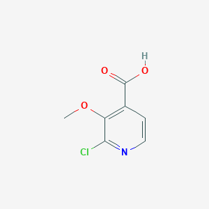 molecular formula C7H6ClNO3 B2981778 2-Chloro-3-methoxyisonicotinic acid CAS No. 1214344-24-7