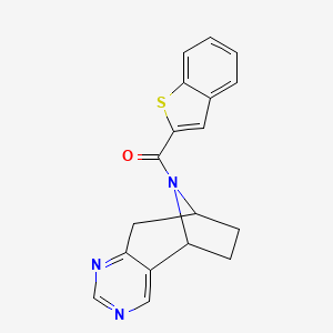 benzo[b]thiophen-2-yl((5R,8S)-6,7,8,9-tetrahydro-5H-5,8-epiminocyclohepta[d]pyrimidin-10-yl)methanone