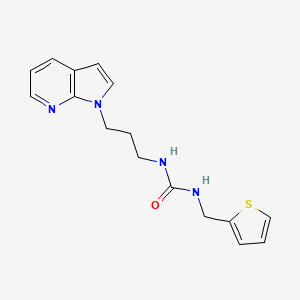 1-(3-(1H-pyrrolo[2,3-b]pyridin-1-yl)propyl)-3-(thiophen-2-ylmethyl)urea