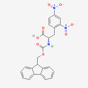molecular formula C24H19N3O8 B2981787 Fmoc-L-2,4-Dinitrophenylalanine CAS No. 1175832-19-5; 1217733-50-0