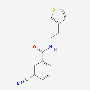 3-cyano-N-(2-(thiophen-3-yl)ethyl)benzamide