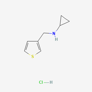 molecular formula C8H12ClNS B2981817 N-(3-Thienylmethyl)cyclopropanamine hydrochloride CAS No. 1049713-60-1