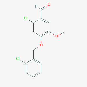 2-Chloro-4-[(2-chlorobenzyl)oxy]-5-methoxybenzaldehyde