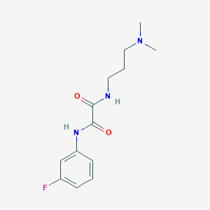 molecular formula C13H18FN3O2 B2981834 N-[3-(dimethylamino)propyl]-N'-(3-fluorophenyl)oxamide CAS No. 898357-63-6