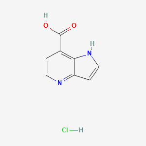 molecular formula C8H7ClN2O2 B2981838 1H-Pyrrolo[3,2-b]pyridine-7-carboxylic acid;hydrochloride CAS No. 2490404-66-3