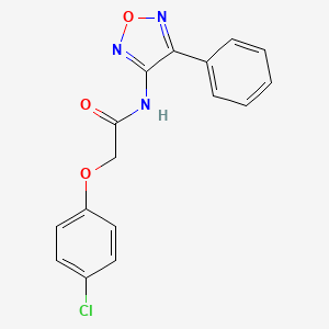 2-(4-chlorophenoxy)-N-(4-phenyl-1,2,5-oxadiazol-3-yl)acetamide