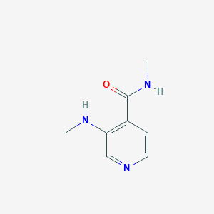 molecular formula C8H11N3O B2981845 N-甲基-3-(甲氨基)吡啶-4-甲酰胺 CAS No. 1603527-91-8