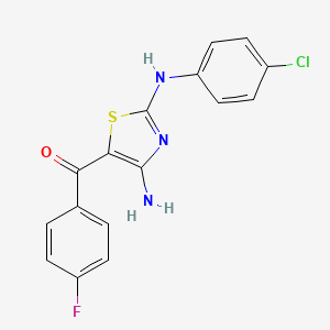 [4-Amino-2-(4-chloroanilino)-1,3-thiazol-5-yl](4-fluorophenyl)methanone