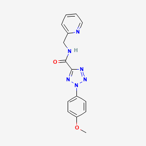 2-(4-methoxyphenyl)-N-(pyridin-2-ylmethyl)-2H-tetrazole-5-carboxamide