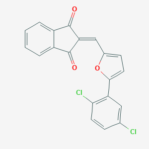 molecular formula C20H10Cl2O3 B298186 2-{[5-(2,5-dichlorophenyl)furan-2-yl]methylidene}-1H-indene-1,3(2H)-dione 