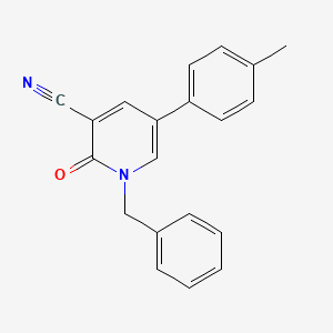 1-Benzyl-5-(4-methylphenyl)-2-oxo-1,2-dihydro-3-pyridinecarbonitrile
