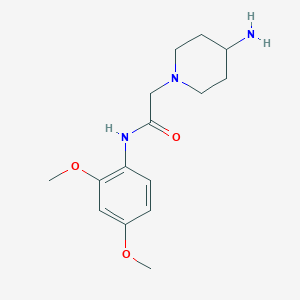 molecular formula C15H23N3O3 B2981892 2-(4-aminopiperidin-1-yl)-N-(2,4-dimethoxyphenyl)acetamide CAS No. 952936-85-5