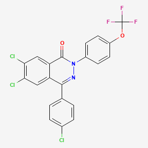 6,7-Dichloro-4-(4-chlorophenyl)-2-[4-(trifluoromethoxy)phenyl]phthalazin-1-one