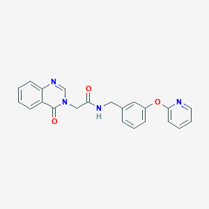 2-(4-oxoquinazolin-3(4H)-yl)-N-(3-(pyridin-2-yloxy)benzyl)acetamide