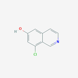 molecular formula C9H6ClNO B2981932 8-氯异喹啉-6-醇 CAS No. 2416228-97-0