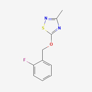 5-[(2-Fluorophenyl)methoxy]-3-methyl-1,2,4-thiadiazole