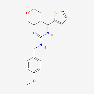 1-(4-methoxybenzyl)-3-((tetrahydro-2H-pyran-4-yl)(thiophen-2-yl)methyl)urea