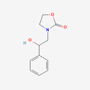 molecular formula C11H13NO3 B2981951 3-(2-羟基-2-苯乙基)-1,3-恶唑烷-2-酮 CAS No. 82191-11-5