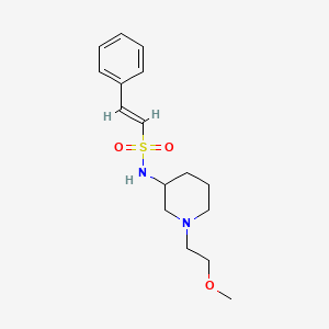 (E)-N-[1-(2-methoxyethyl)piperidin-3-yl]-2-phenylethenesulfonamide