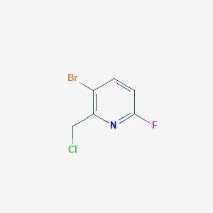 molecular formula C6H4BrClFN B2981973 3-Bromo-2-(chloromethyl)-6-fluoropyridine CAS No. 1227496-41-4