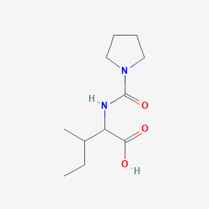 molecular formula C11H20N2O3 B2981975 N-(pyrrolidin-1-ylcarbonyl)isoleucine CAS No. 1526903-17-2