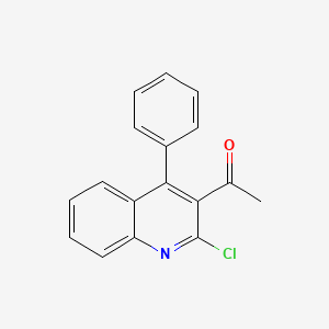 molecular formula C17H12ClNO B2981981 1-(2-Chloro-4-phenylquinolin-3-yl)ethan-1-one CAS No. 1281136-58-0