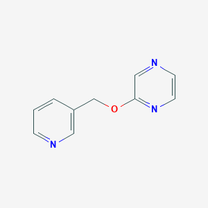 molecular formula C10H9N3O B2981983 2-[(吡啶-3-基)甲氧基]吡嗪 CAS No. 2201394-44-5