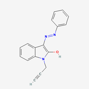 1-(2-propynyl)-1H-indole-2,3-dione 3-(N-phenylhydrazone)