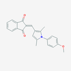 molecular formula C23H19NO3 B298200 2-{[1-(4-methoxyphenyl)-2,5-dimethyl-1H-pyrrol-3-yl]methylene}-1H-indene-1,3(2H)-dione 