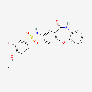 4-ethoxy-3-fluoro-N-(11-oxo-10,11-dihydrodibenzo[b,f][1,4]oxazepin-2-yl)benzenesulfonamide
