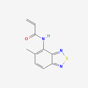 molecular formula C10H9N3OS B2982016 N-(5-Methyl-2,1,3-benzothiadiazol-4-yl)prop-2-enamide CAS No. 2361640-98-2