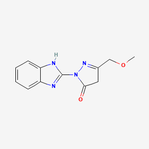 1-Benzimidazol-2-yl-3-(methoxymethyl)-2-pyrazolin-5-one